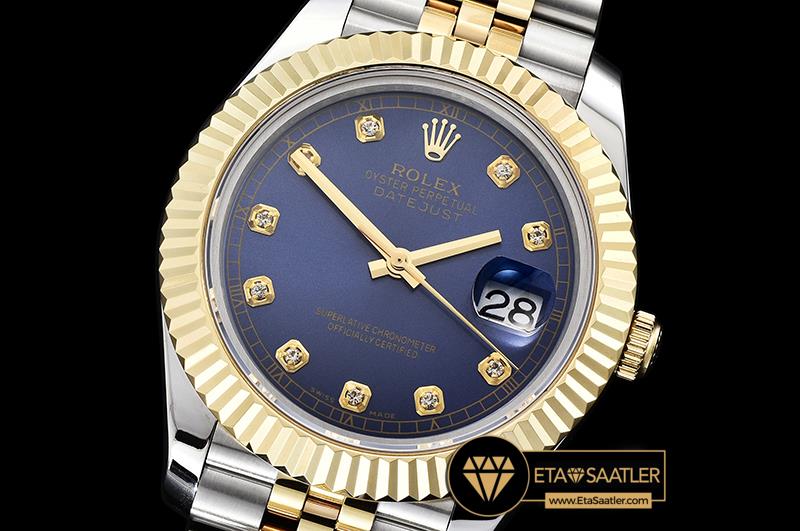 R2DJ0214A - DJ2 41mm Jub Flt YGSS Blue Diams BP A3235 Mod - 01.jpg